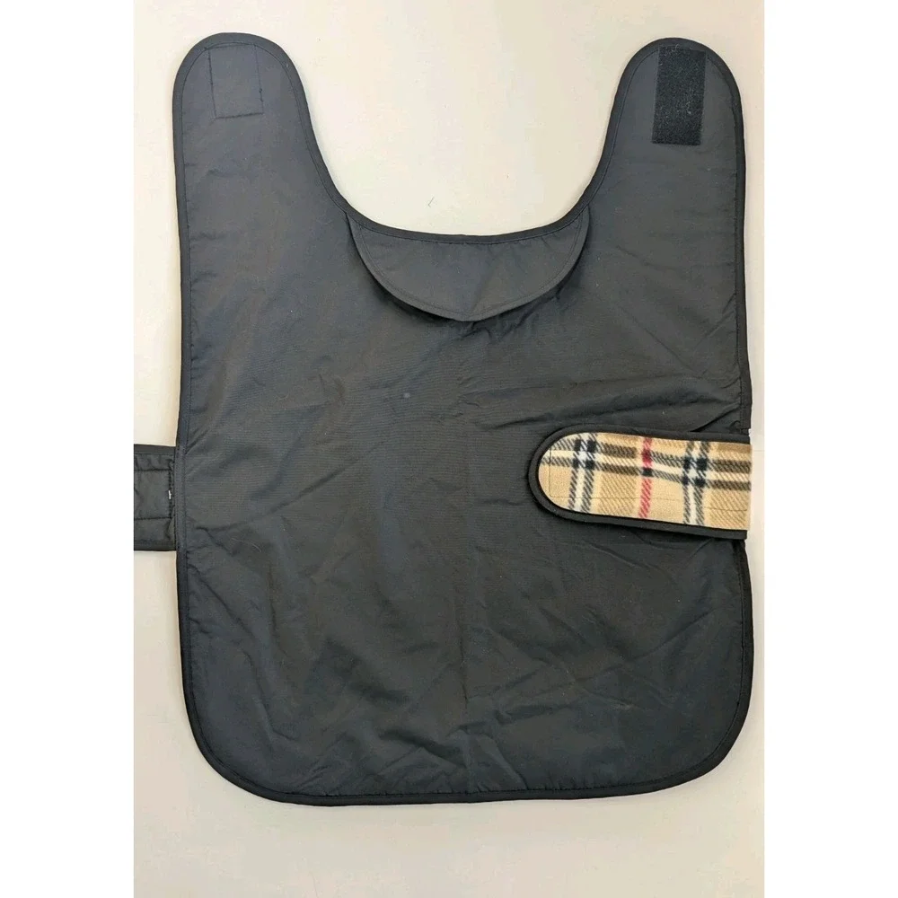 Roxy & Oliver Dog Jacket Coat Sz 22 Waterproof Breathable Reversible Black Tan